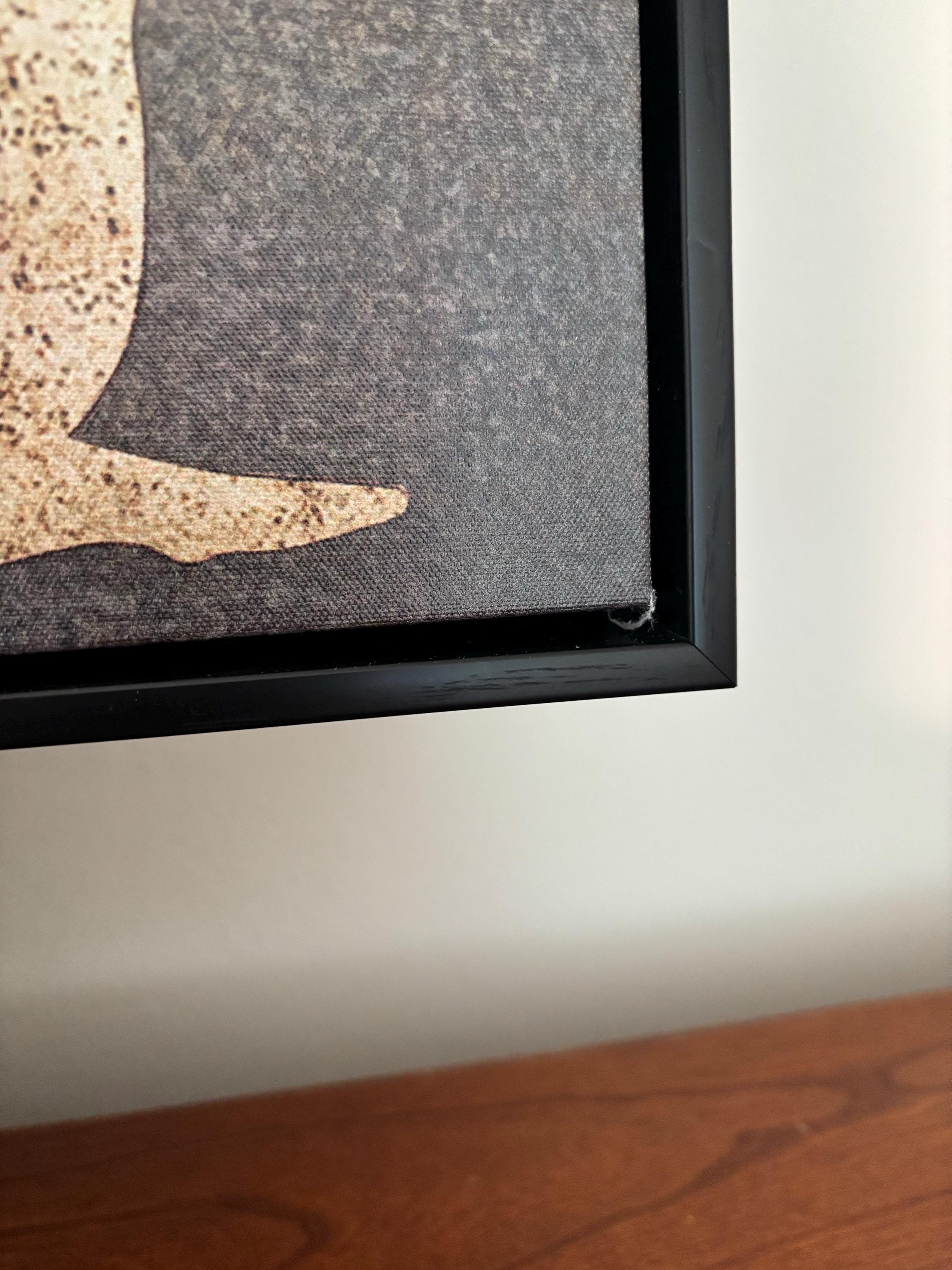Framed Canvas Wall Art Prints Abstract Flying Flock of Birds in Neutral Tones Rustic Nature Wall Decor Minimalist Artwork Living Room Decor