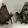 Vintage Style Flaming Skull Hood Ornament - Rat Rod Hot Rod Car Decoration 6 thumbnail image