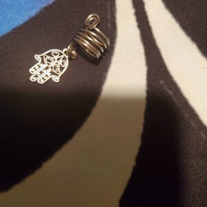 Serotonin Molecule Dread Loc Spiral Coil Bead