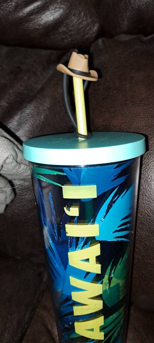 Cowboy Hat Straw Topper Western Cup Accessories Straw Topper Cowgirl Straw Cover 40 oz Cup Straw Cover for Tumbler Accessories Straw Cap