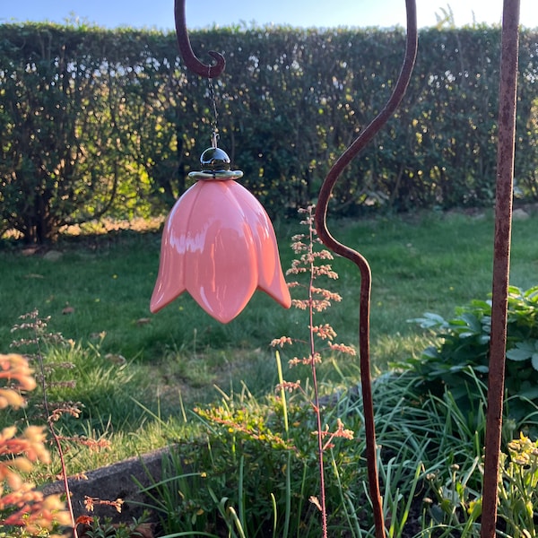 Keramik Glockenblume handgefertigte Keramik Blume für Geschenk