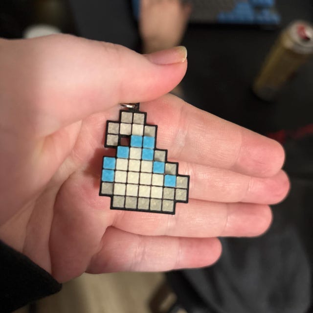 ROTMG Whitebag Keychain – Realm of the Mad God Accessory, 3D