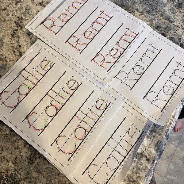 Shapes Tracing Sheet Etsy