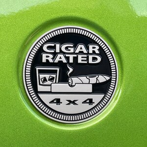 Nickel Jeep 4x4 Badge The Original Metal Trail Badge! Cigar