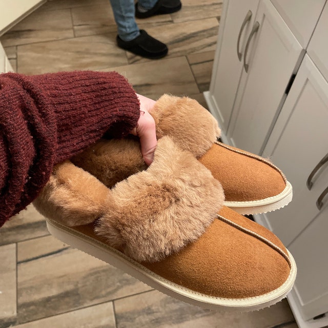 Yeti Handcrafted New Men Women Ladies Sheepskin Moccassin Boot Slippers  Made from 100% Just Fur Lined unique gift present idea eco shearling