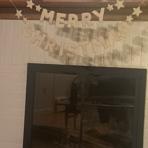 Merry Christmas Felt  Garland main image 1