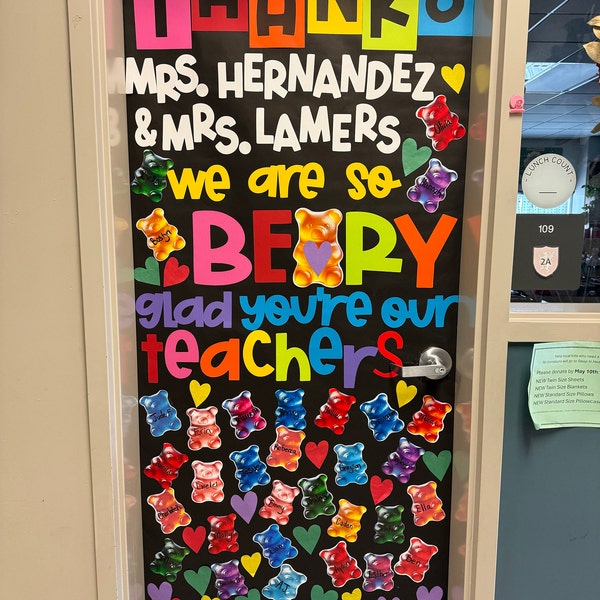 Teacher Appreciation Door Kit – Precut Classroom Decor – Thank You ...