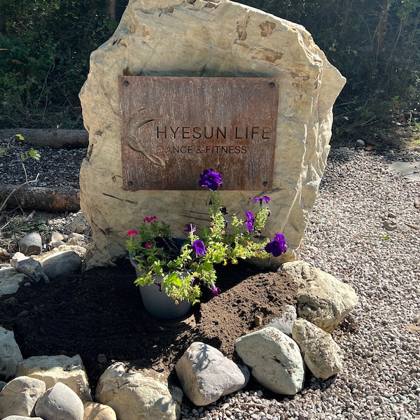 Custom Rusty Metal Sign, Farm Signs, Personalized Gifts, Custom Logo ...