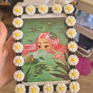 White Daisy Resin Flatback Photo Frame 4 X 6 Inches - Etsy