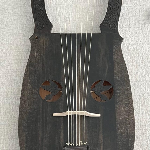 Tagelharpa, an ancient Nordic 4-string instrument