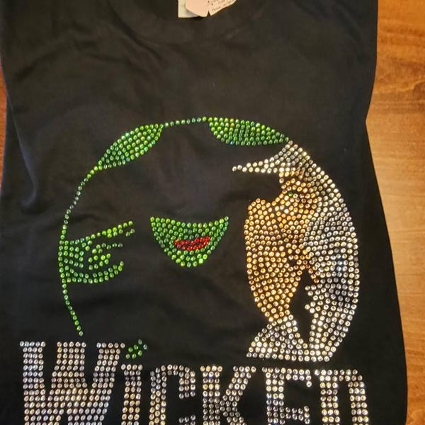 Wicked Broadway Musical Bling Luxury Rhinestone Shirt Custom Made ...