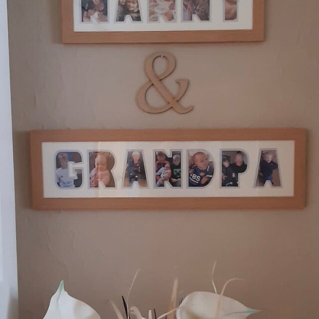Grandpa Photo Frame Word Name Photo Frame Special Gift Father's