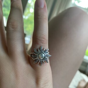 Sun Ring // Silver Sun Ring // 925 Sterling Silver // Sterling - Etsy