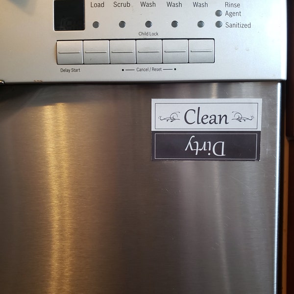 Clean/dirty Dishwasher Magnet, Clean Dirty Magnet, Clean Dirty ...