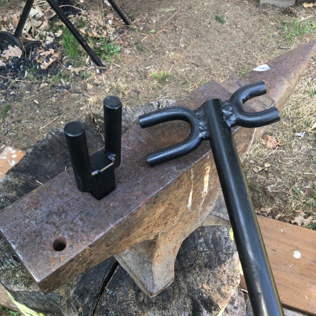 Blacksmith Hardy Tool – Bending Fork For Scrolling & Twisting – Unbranded