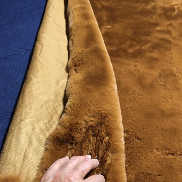 Rex Rabbit Fur Fabric, Extra Thick Plush Fabric, Carpet Floor Mat ...