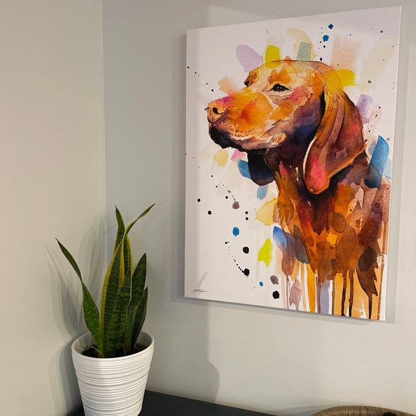 Vizsla Dog Limited Edition Watercolor Art Print by Slaveika Aladjova ...