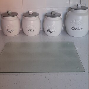 White Silver Kitchen Canisters, Tea Coffee Sugar Jars, Cookie Jar, Biscuit  Barrel, Utensil Jar, White Silver Lids, Kilner Retro Jar 