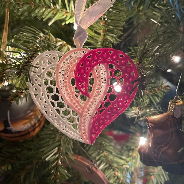 FSL Fancy Hearts Free Standing Lace Machine Embroidery Designs Instant ...