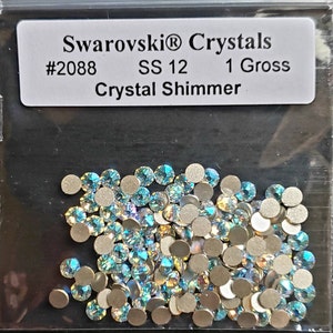 Cristal clon Tornasol AB SS12 para uñas 1440 piezas