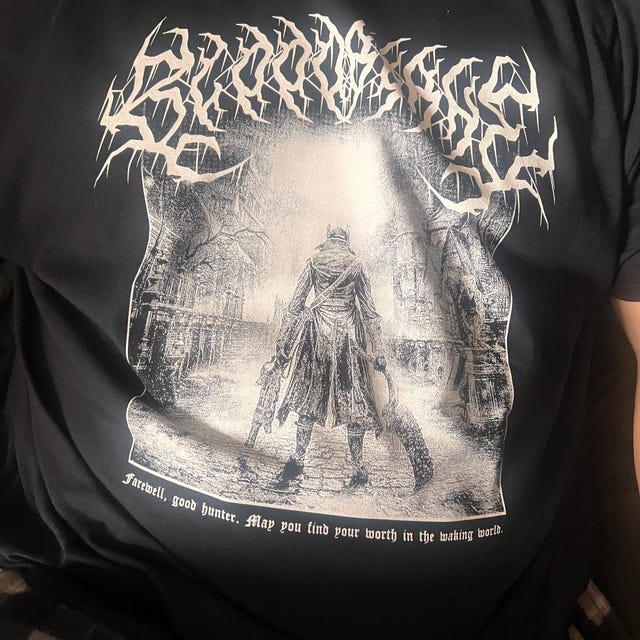 Bloodborne T-shirt, Unisex Metal Style From Software