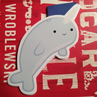 Narwhal Magnetic Bookmark jumbo - Etsy