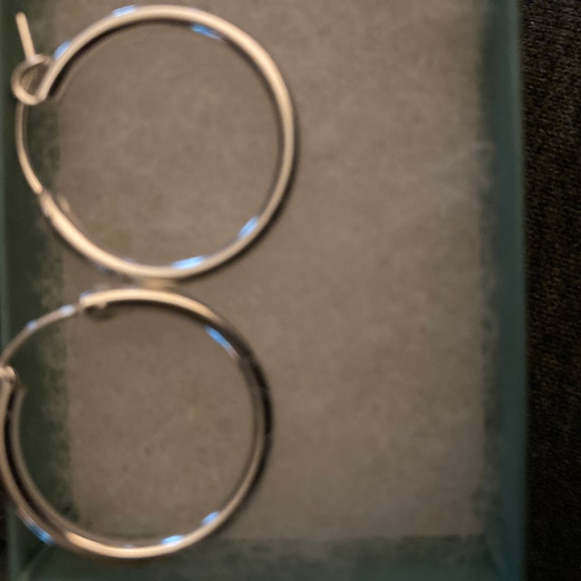925 Sterling Silver Hoop Earrings, Thick 2.5 Mm Silver