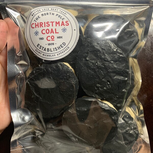 Printable Christmas Cookie Tag - Merry Christmas Coal Company Coal ...