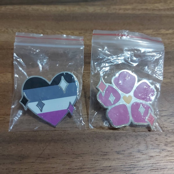 Pride Enamel Pins (achillean, Sapphic, Bi, Trans, Nb, Ace, Aro, Aro-ace ...