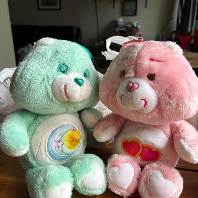 Care Bears 1983年　ヴィンテージ　4点セット　稀 Vintage 1983 Care Bear™ Plush Animals by Kenner®, Year 1