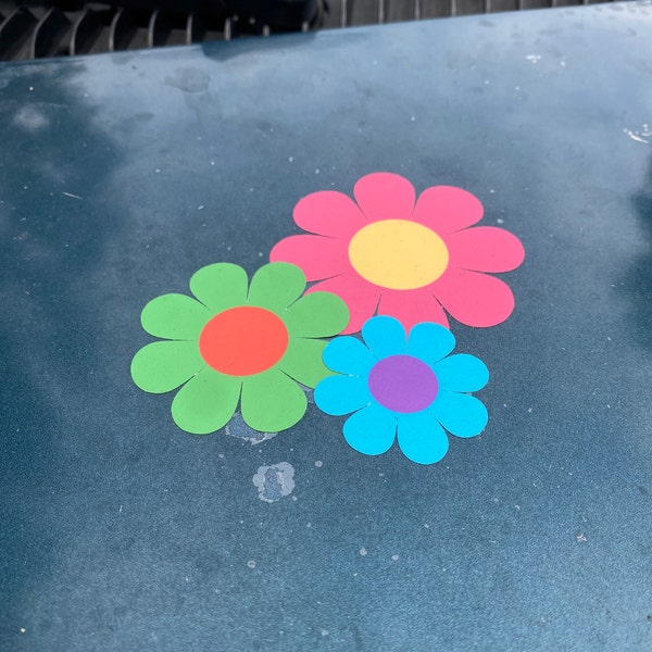 Mod Flower Stickers 3 Pack || Small Sizes || Groovy Flower Power ...