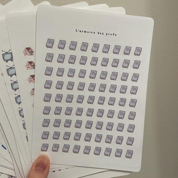 KIT-006 Weekly Sticker Kit for Hourly Planner, Vertical Planner, Weekly ...