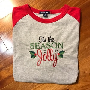 Tis the Season to Be Jolly Embroidery Design Digital Machine Embroidery ...