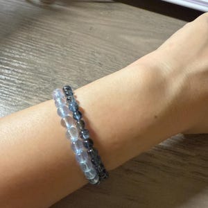 超高品質レアデビルアクアマリンブレスレット 11.5mm、9.5mm、8.5mm