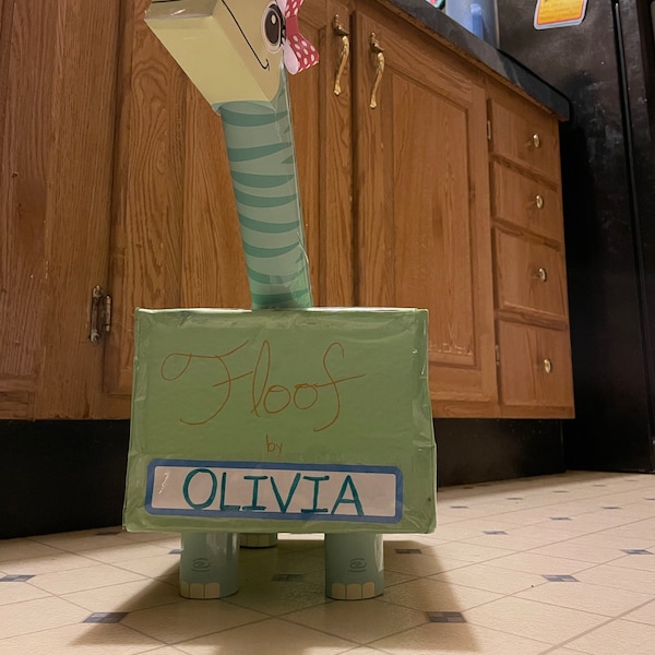 Brachiosaurus Valentine Box Kit | Longneck Dinosaur Printable Box Decor ...