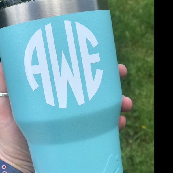 Monogram Sticker Decal - Many Styles, Colors, and Uses! - Etsy