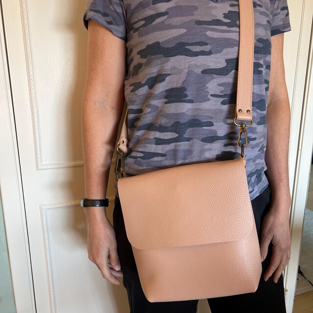 Available in 16 Colors! Leather Crossbody Bag. Handcrafted