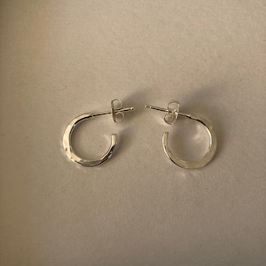 Dangling Orbit Earrings Modern Sterling Silver Hoop Earrings | Etsy