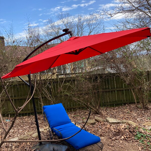 Patio Umbrella Top Canopy Replacement Cover fit 9 ft 8 ribs Peacock Blue Color O