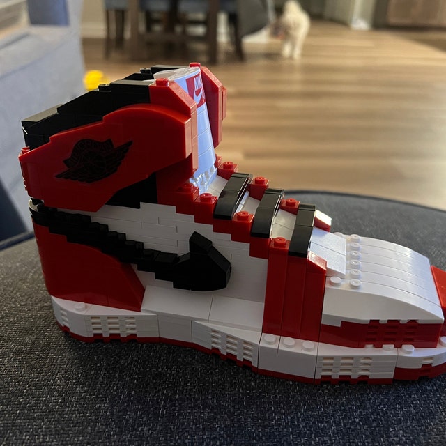 NIKE's vintage air jordan 11 makes a comeback as sneakers made entirely of  LEGO bricks