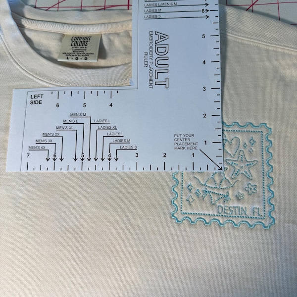 Machine Embroidery Placement Guide.pdf Machine Embroidery Logo Placement Guides, Adult Size, Embroidery ...