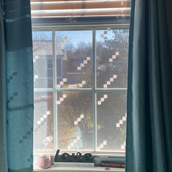 Pixelized Window Decals | Minecraft Style | Video Game | Vinyl Stickers ...