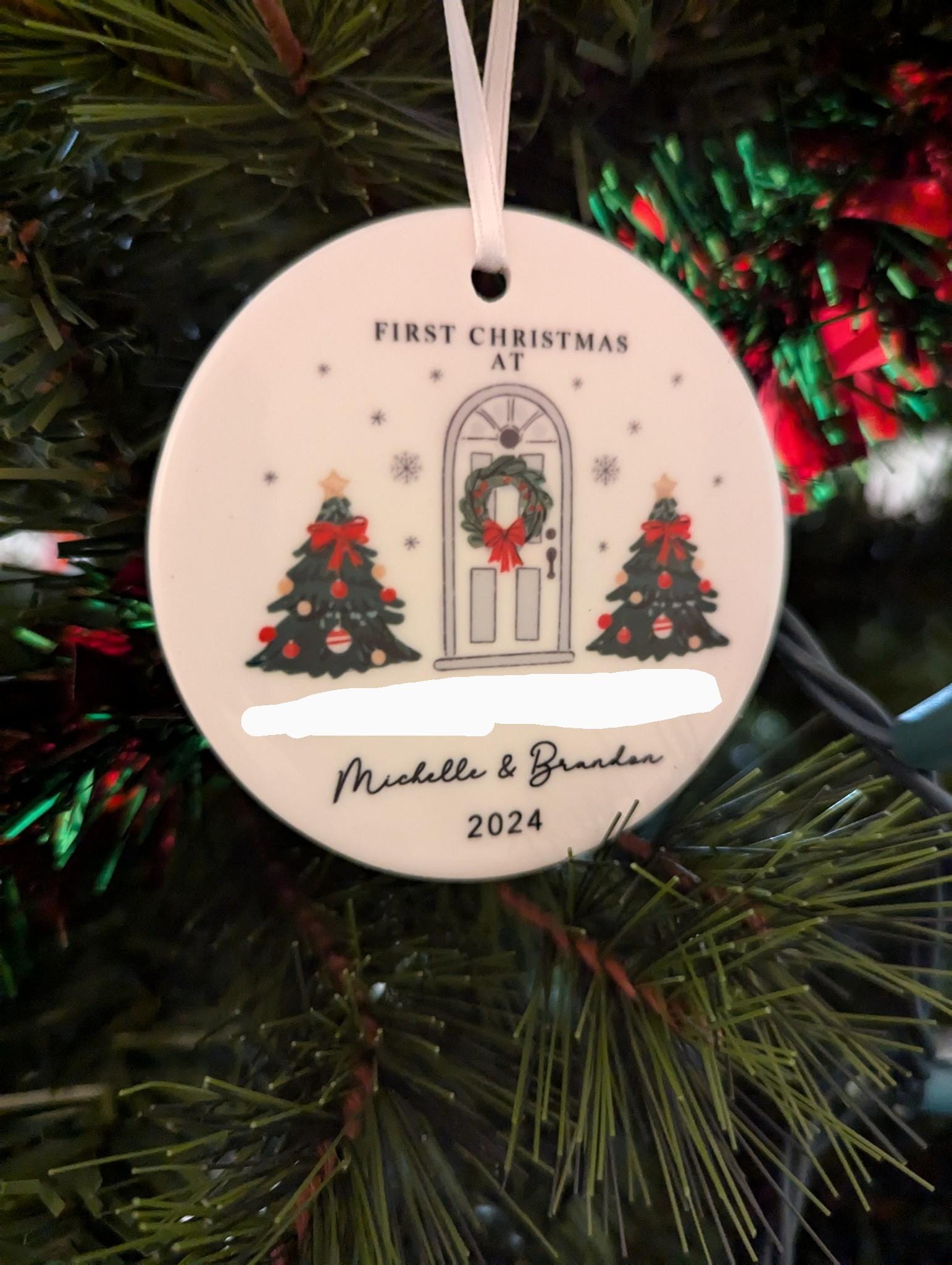 New Home Ornament Personalized - Our New Home Ornament 2025 - New House Christmas Ornament -Housewarming Gift