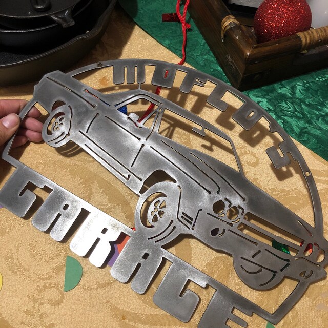 INGA Targa In Latta Vintage Lowrider Garage EST. 1977 – Cartello Metallico 20x30 Cm Per Man Cave, Bar E Officina
