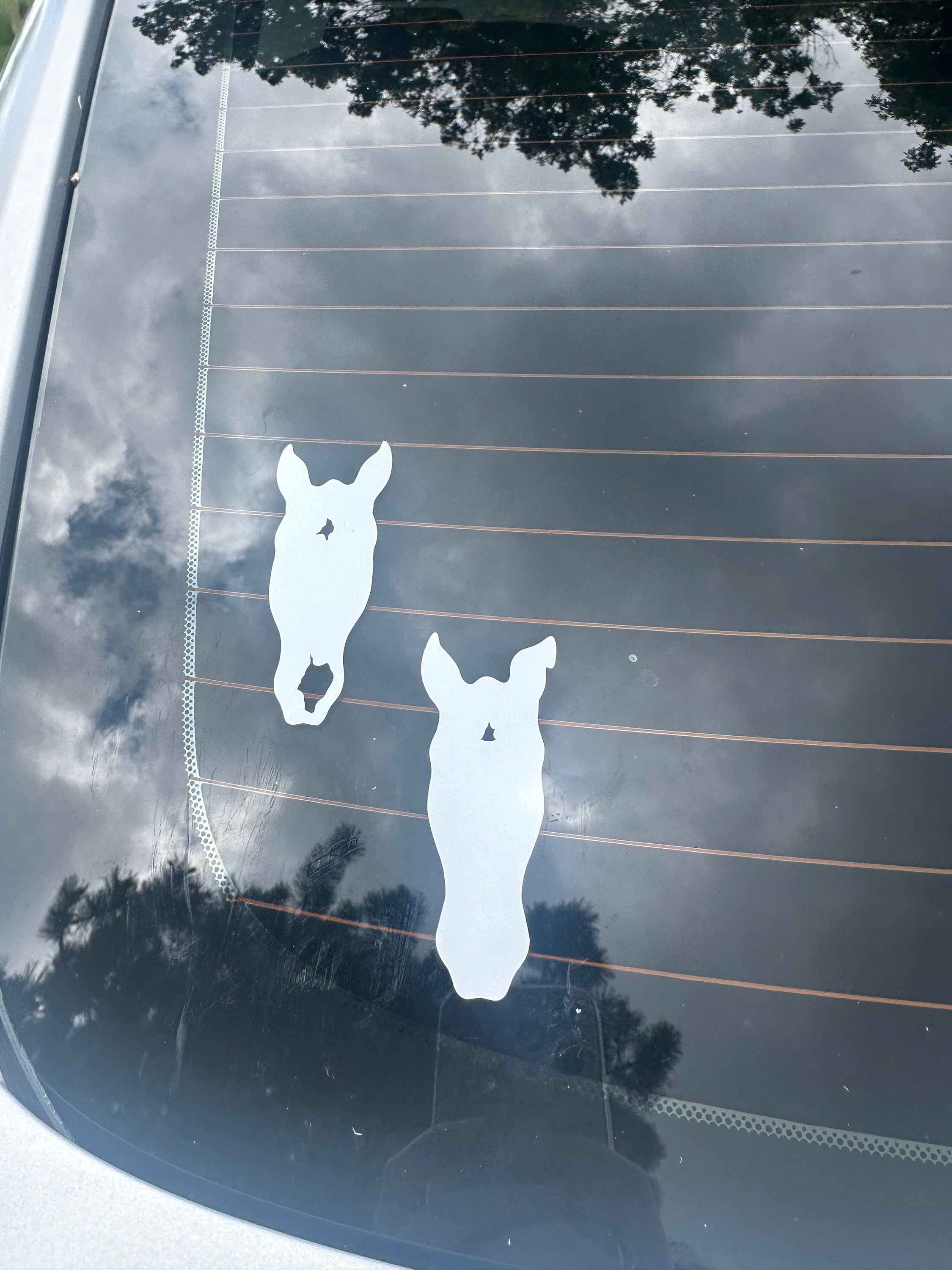🐴Free Personalization🐴Custom Horse Silhouette Decal | Custom Vinyl Sticker | Car Horse Decal | Laptop Stickers | Custom Horse Markings
