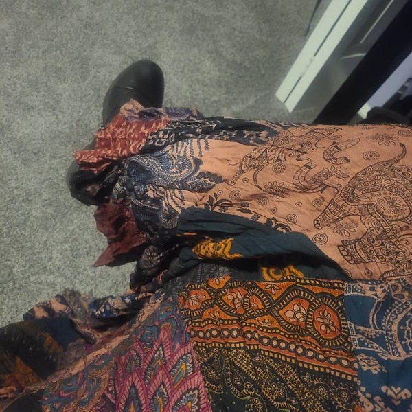 Embellished Boho Fairy Midi Skirt (M)