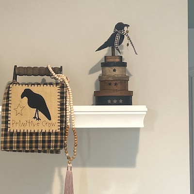Rustic Farmhouse Sheep and Crow/ Farmhouse/ Rustic Country Wall Decor ...