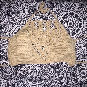 Crochet Haltertop Pattern, Crochet Bikini Top Pattern, Bikinis