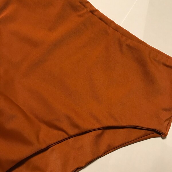 FLOWER DECOR BACKLESS ONE PIECE SWIMSUIT IN ORANGE main image 1