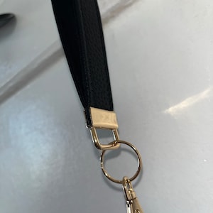 Genuine Leather Wristlet Keyring / Key Fob / Keychain Wrist Lanyard ...
